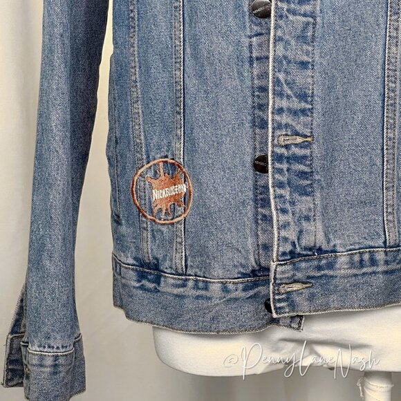 Members Only Nickelodeon Cartoon Handpainted Jean Jacket RARE - Picture 5 of 12
